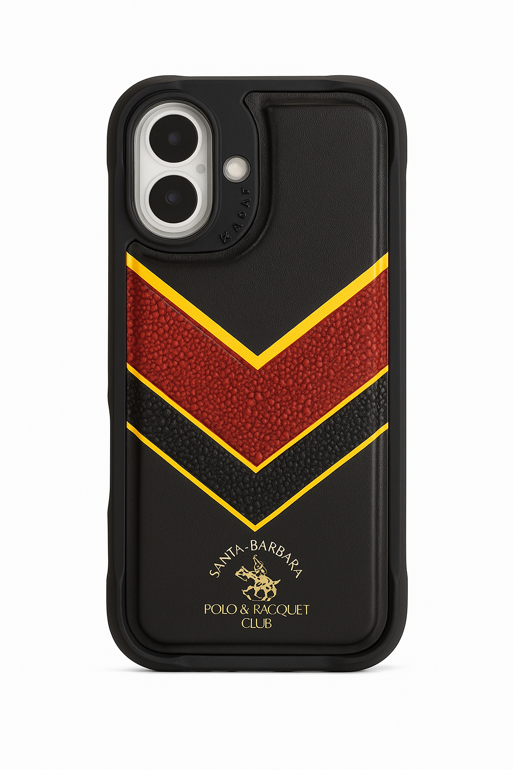 Santa Barbara Polo Raquet Club Barton Series for iPhone 16plus (Black & Red)