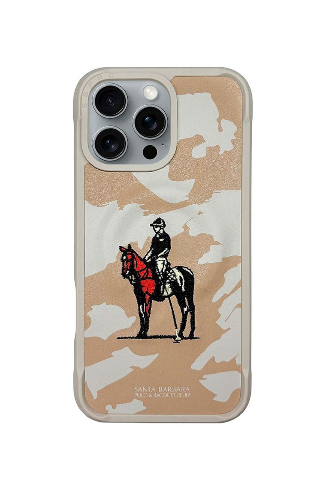 Santa Barbara Virgil Series Embroided Leather Magsafe Case for iPhone 16 pro max Series