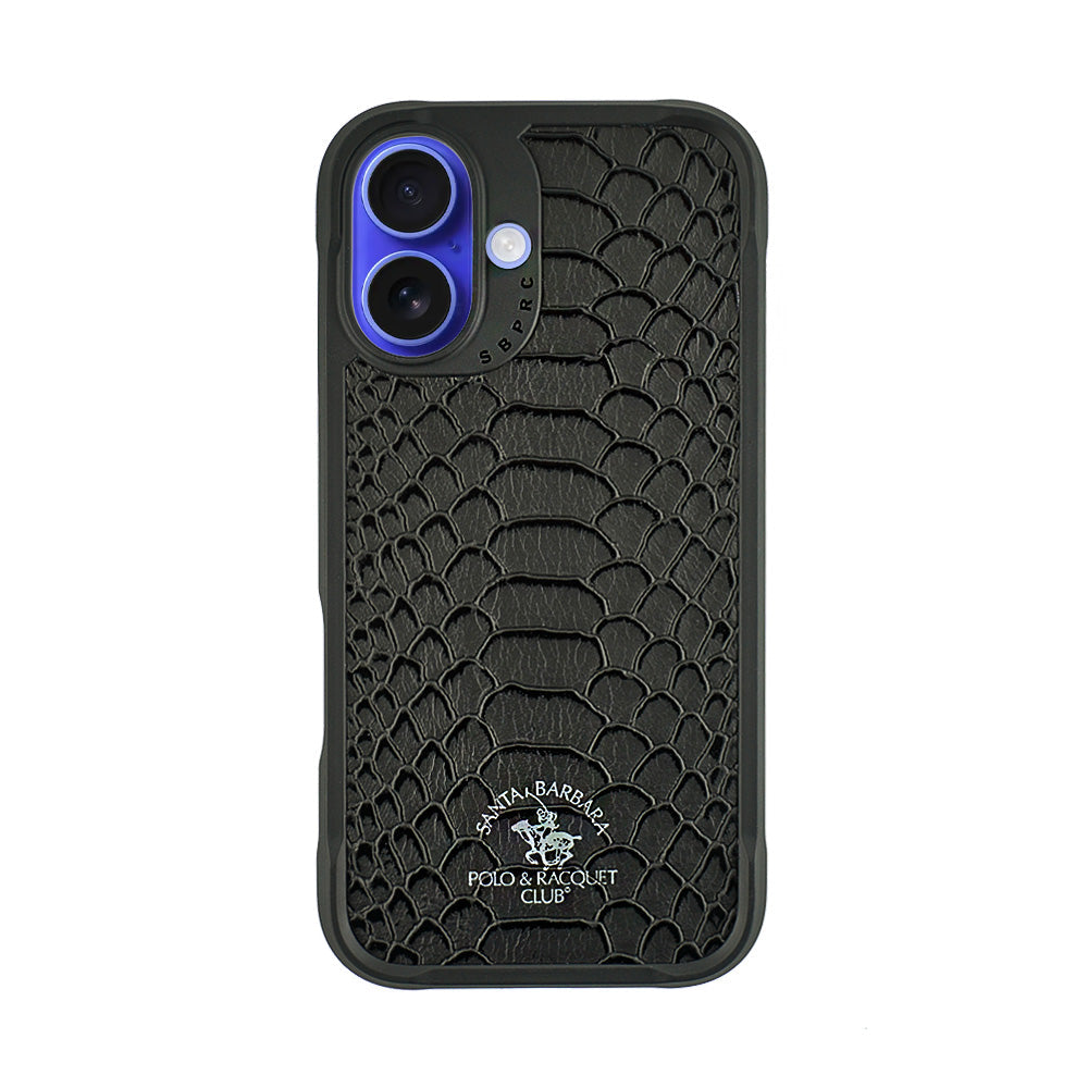 SANTA BARBARA POLO & RACQUET CLUB Santa Barbara Polo & Racquet Club Knight Series Case for iPhone 16 Plus - Black