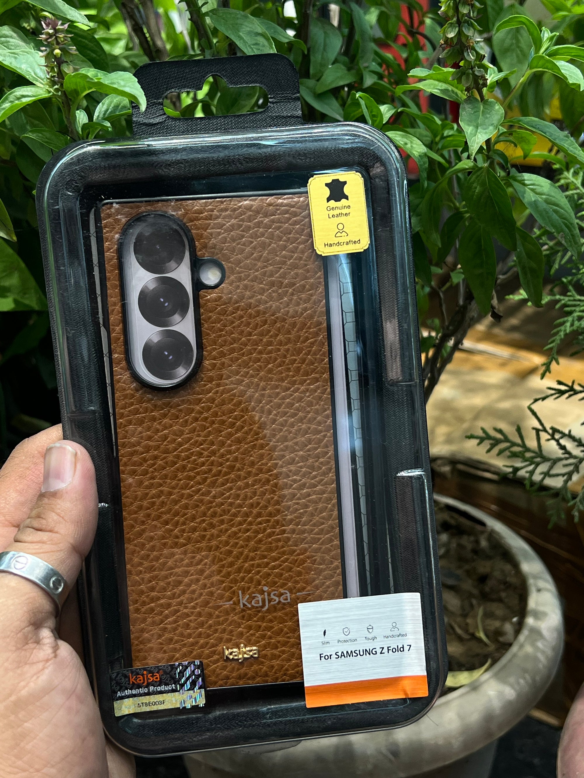 Kajsa luxury brand fold 7 leather case