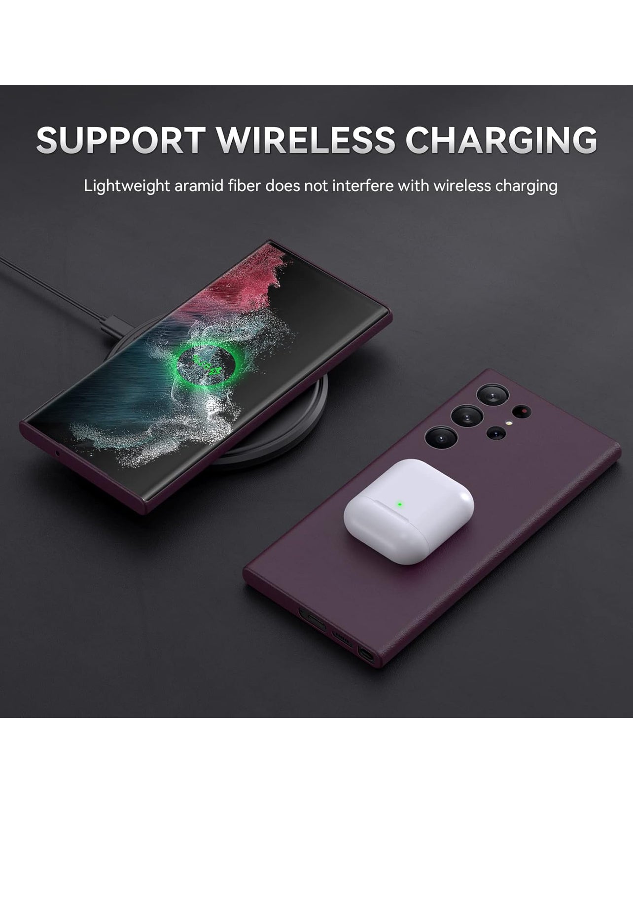 Galaxy S24 Ultra Leather Case, purple