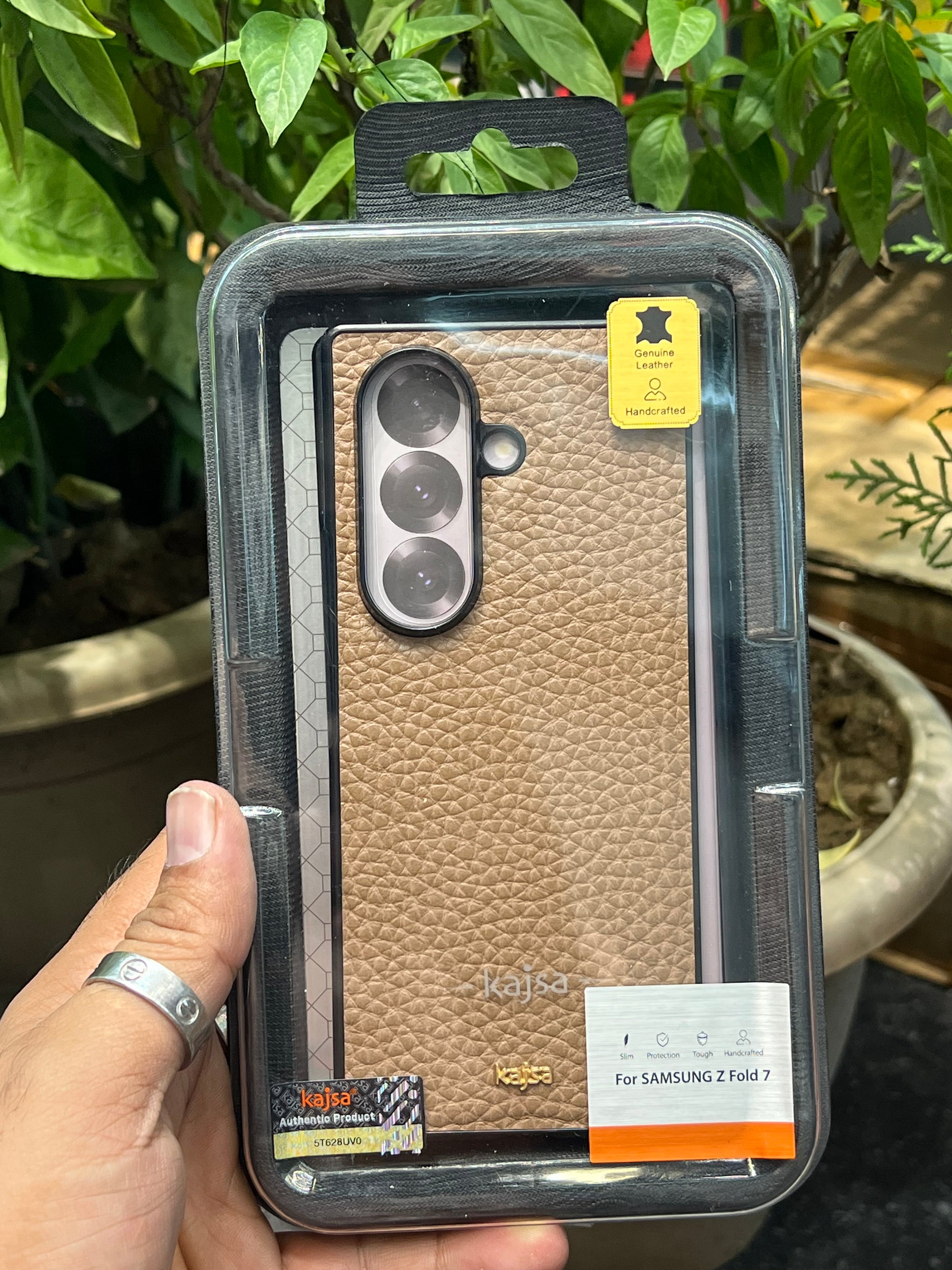Kajsa luxury brand fold 7 leather case