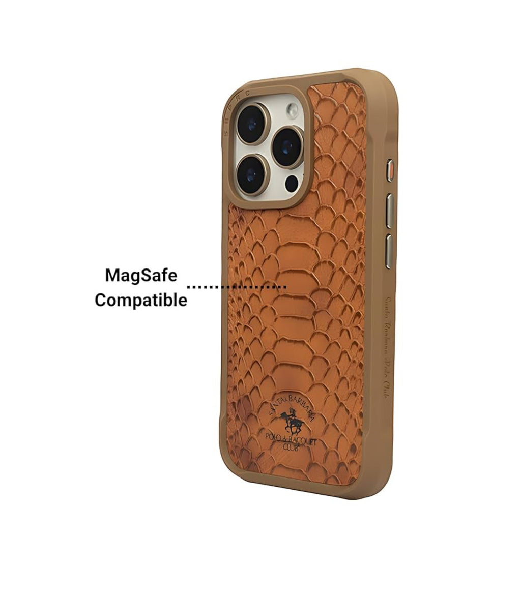 Santa Barbara Polo Raquet Club KNIGHT Series for iPhone 16 pro max (brown)