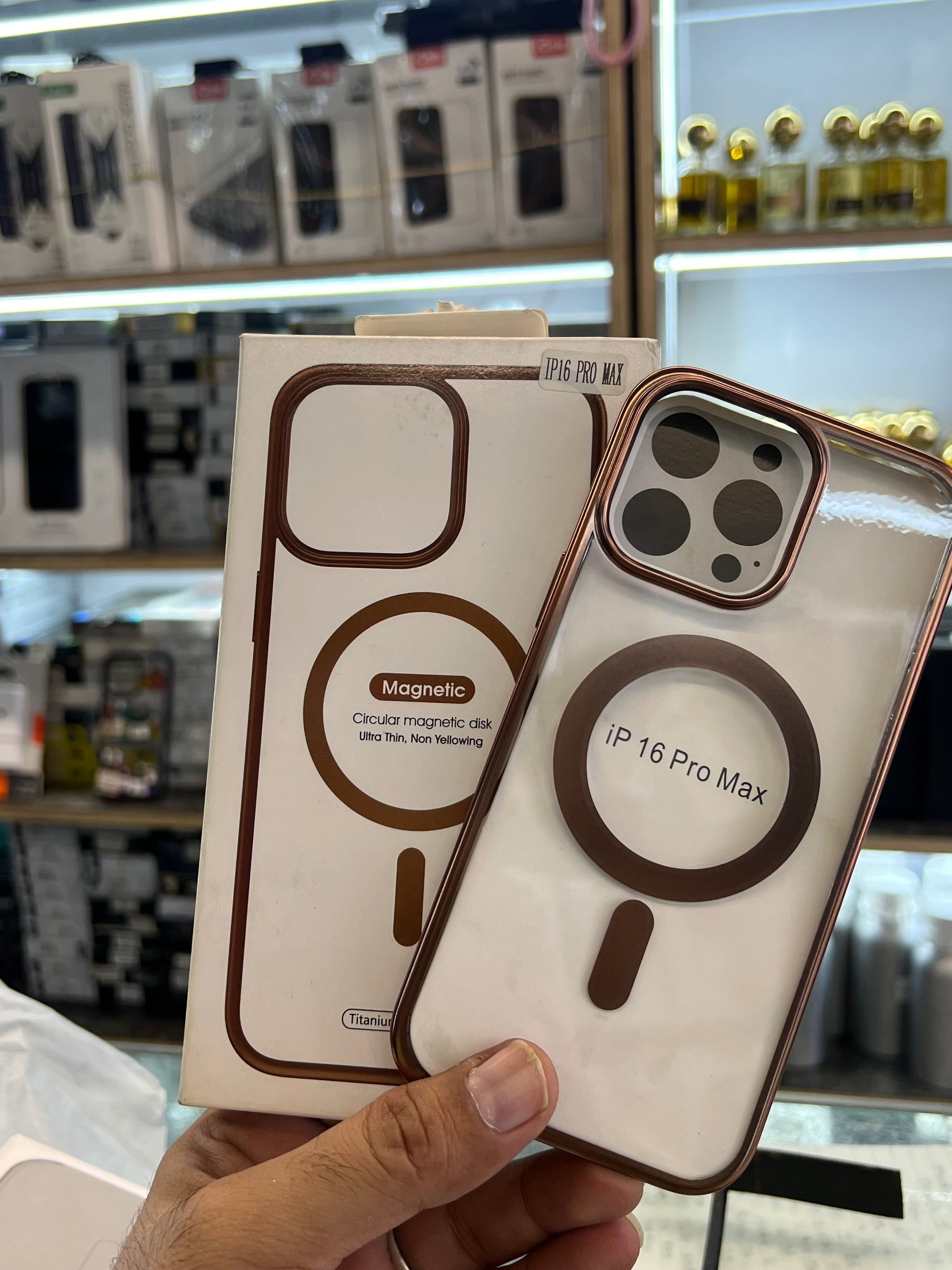 Anti yellow magsafe case i phone 16 pro max
