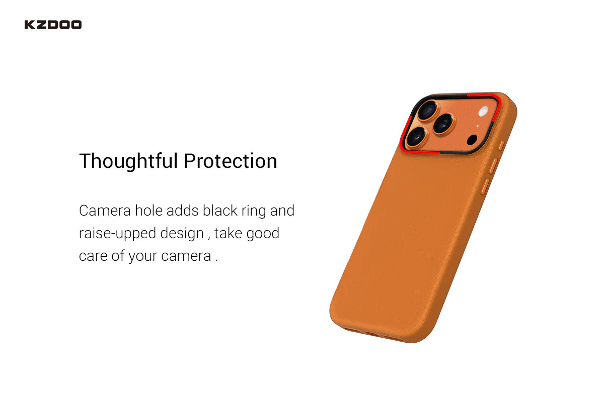 Kzdoo noble collection case i phone 17 pro max orange same phone case