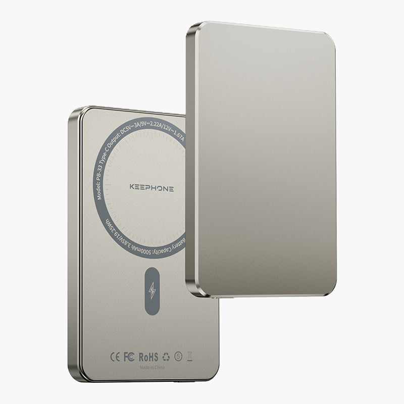 Lucci Wireless Power Bank, 5000mAh
PD 20W & 15W MagSafe Fast Charging | Ultra-slim Design
