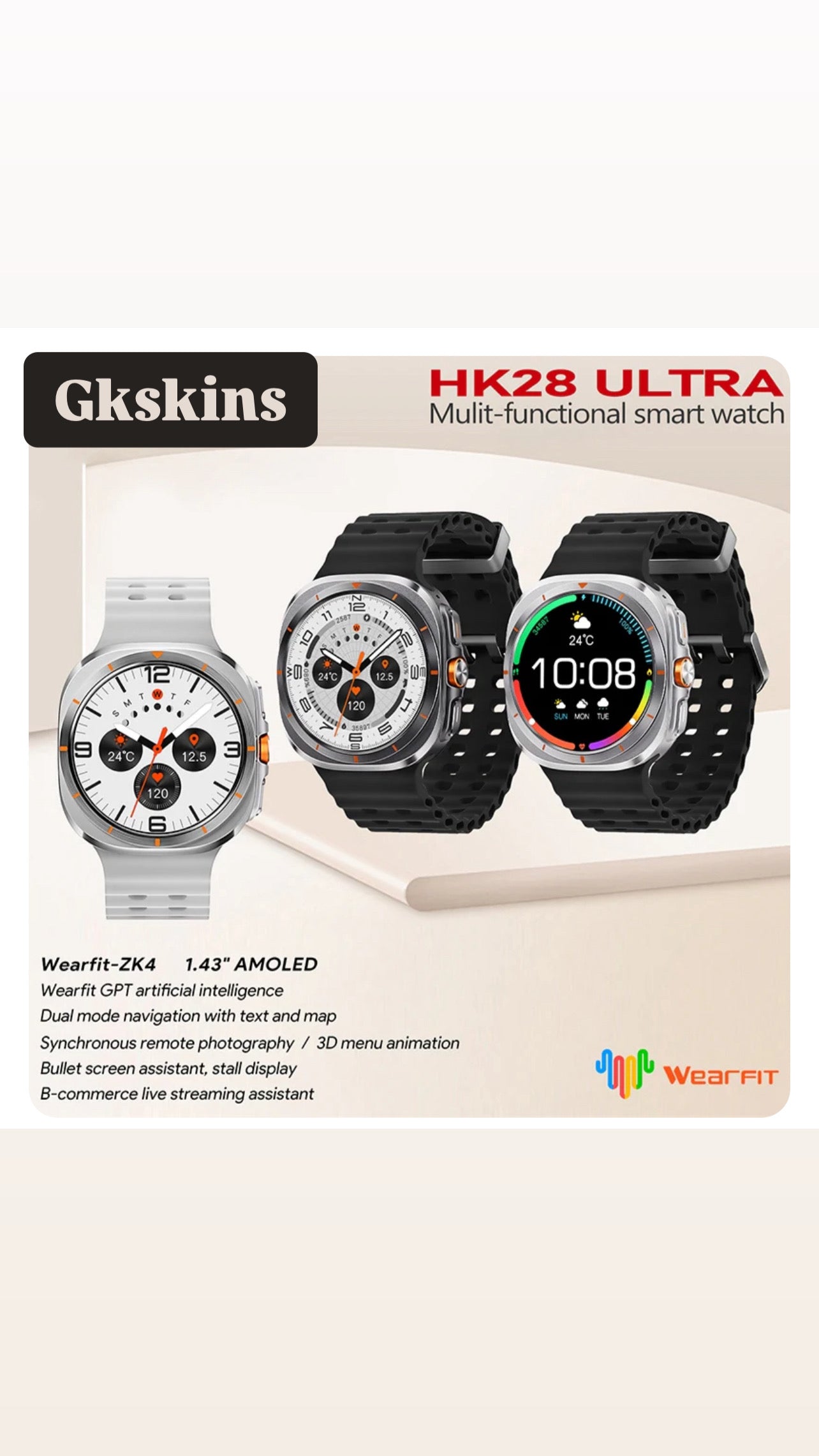 Hk28ultra smart watch