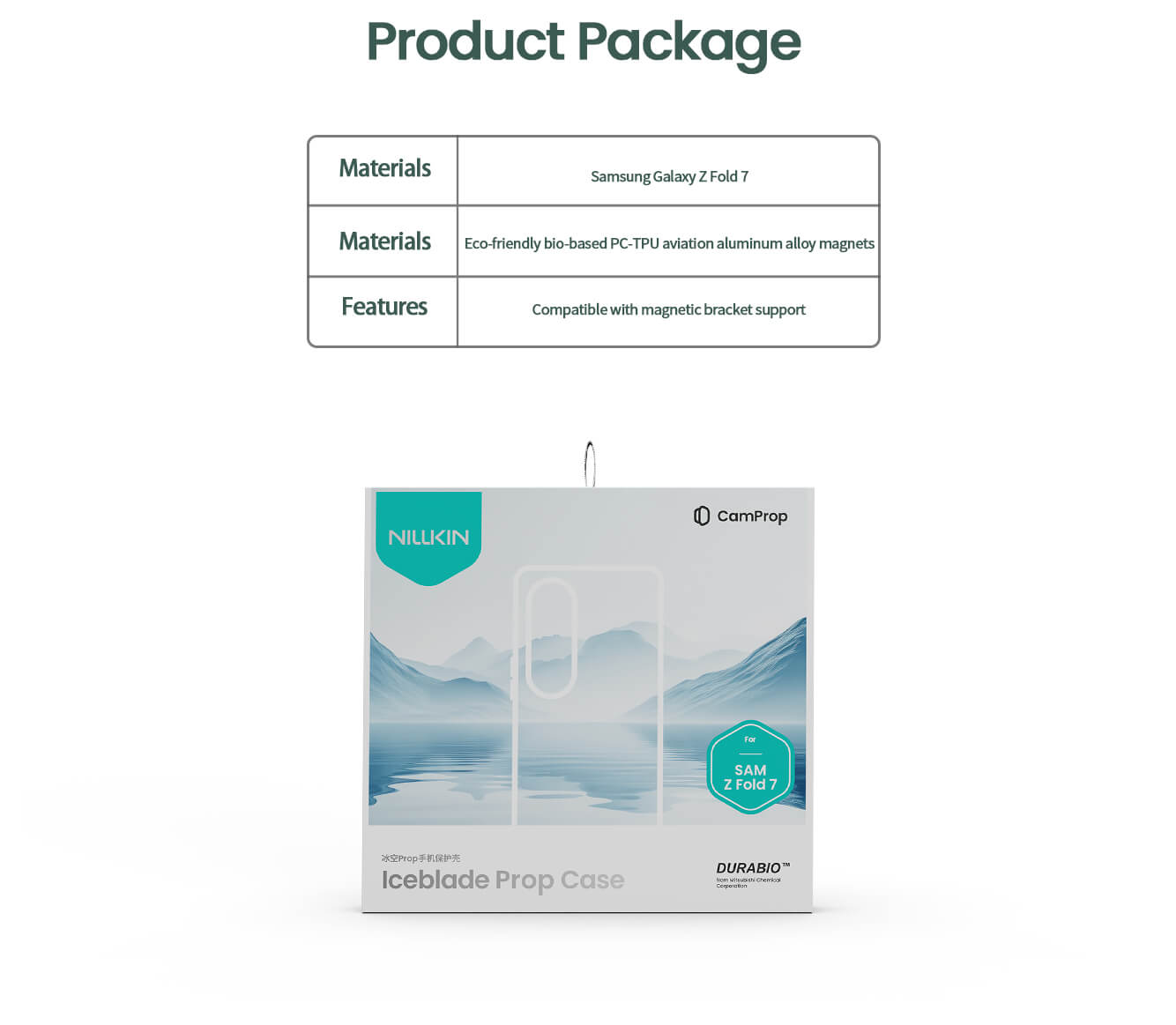 Nillkin Iceblade Fold Camera protective cover case for Samsung Galaxy Z Fold7 (Fold 7 5G),