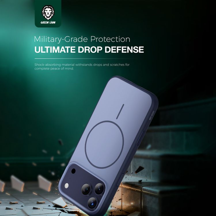 Gkk Patric MagSafe Premium Matte Finish Case for iPhone 17 Pro max, Drop & Camera Protection, Comfortable Grip, Anti-Yellowing - blue