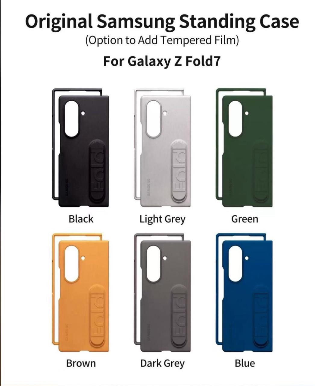 Samsung fold 7 leather case with stand