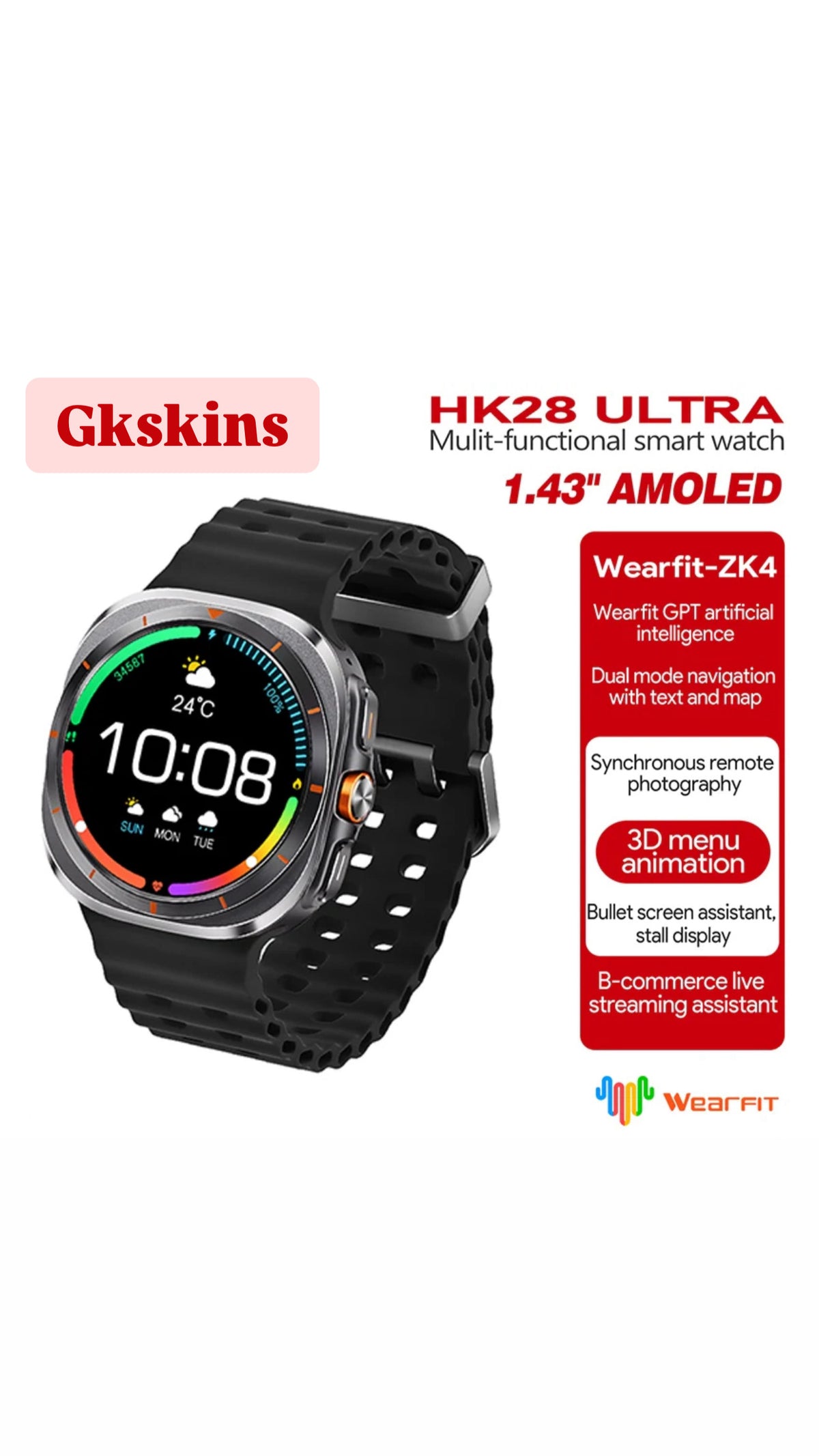 Hk28ultra smart watch