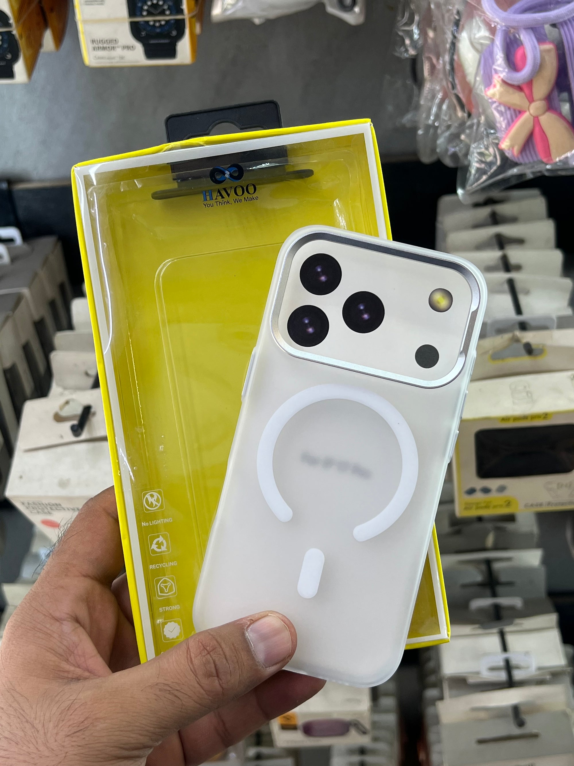 Paper matte white case i phone 17 pro case