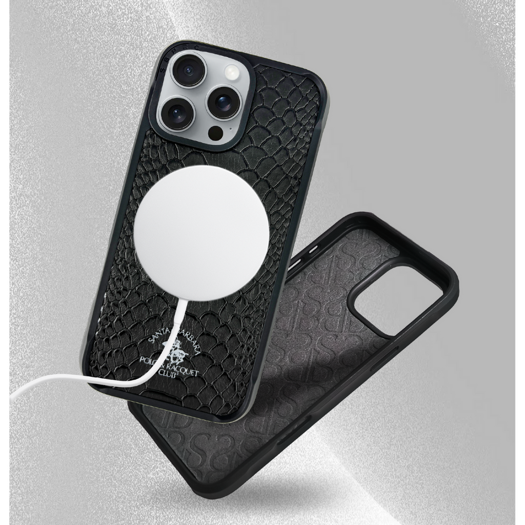 Santa Barbara Polo Raquet Club KNIGHT Series for iPhone 16 pro max (Black)