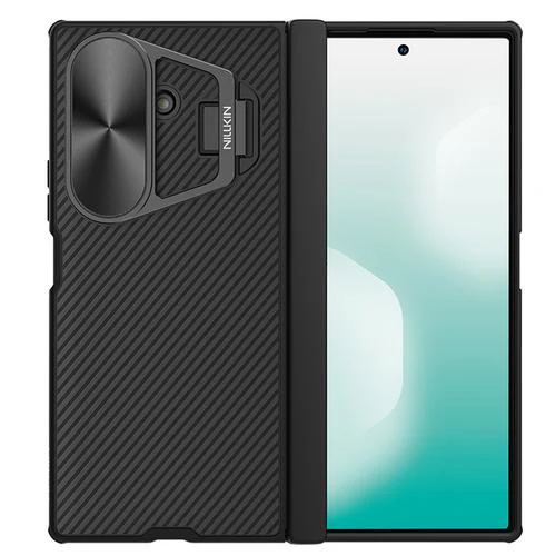 Nillkin Case For Samsung Galaxy Z Fold 7 Camshield Prop Magnetic Lens Guard Edition Camera Protective Cover – Black