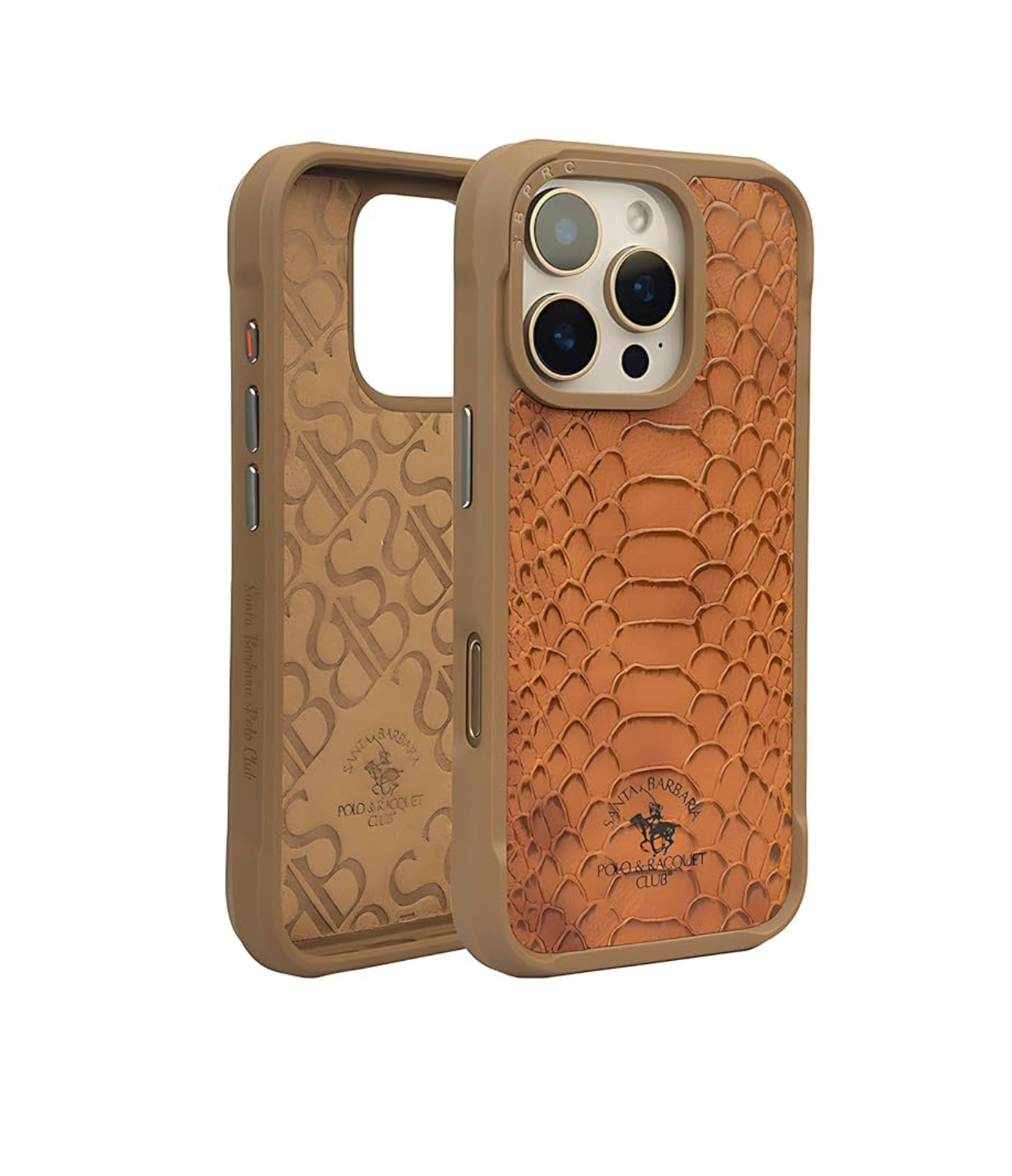Santa Barbara Polo Raquet Club KNIGHT Series for iPhone 16 pro max (brown)