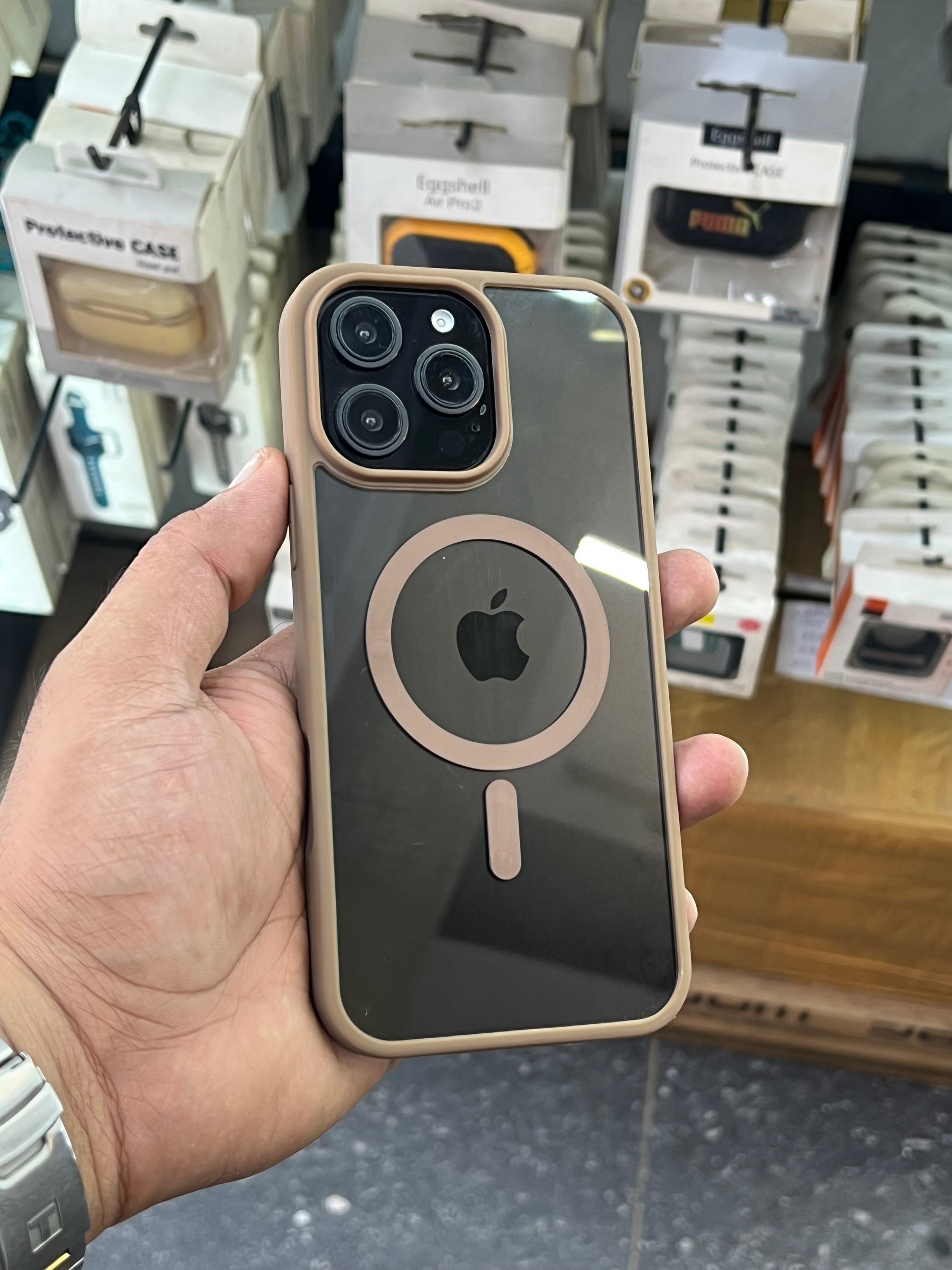 Desert titanium spizen case for i phone 16 pro maxx