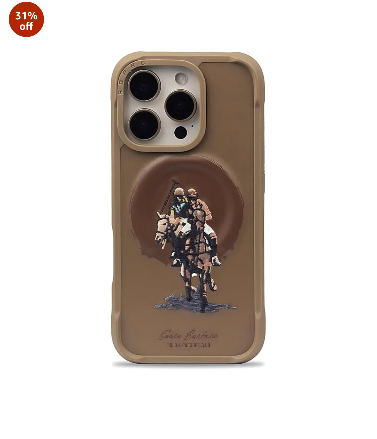 Santa Barbara Virgil Series Embroided Leather Magsafe Case for iPhone 16 pro Series