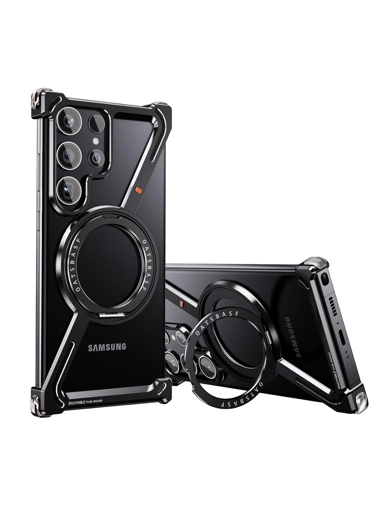Black Magnetic Guard Titanium s25 ultra