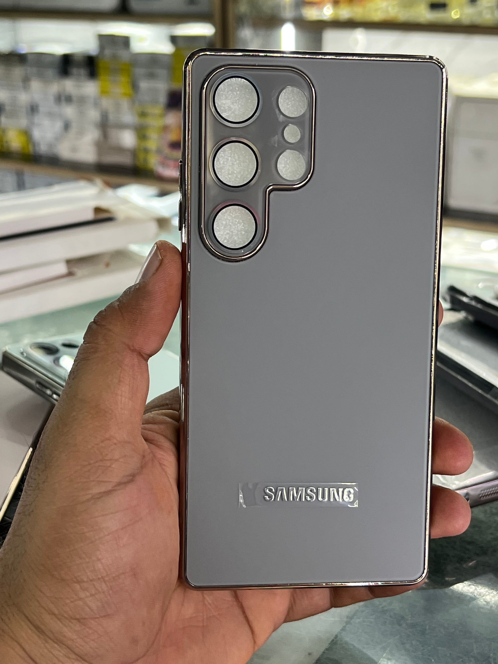 Same phone look case samsung s25 ultra chorme case