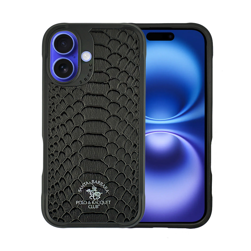 SANTA BARBARA POLO & RACQUET CLUB Santa Barbara Polo & Racquet Club Knight Series Case for iPhone 16 Plus - Black