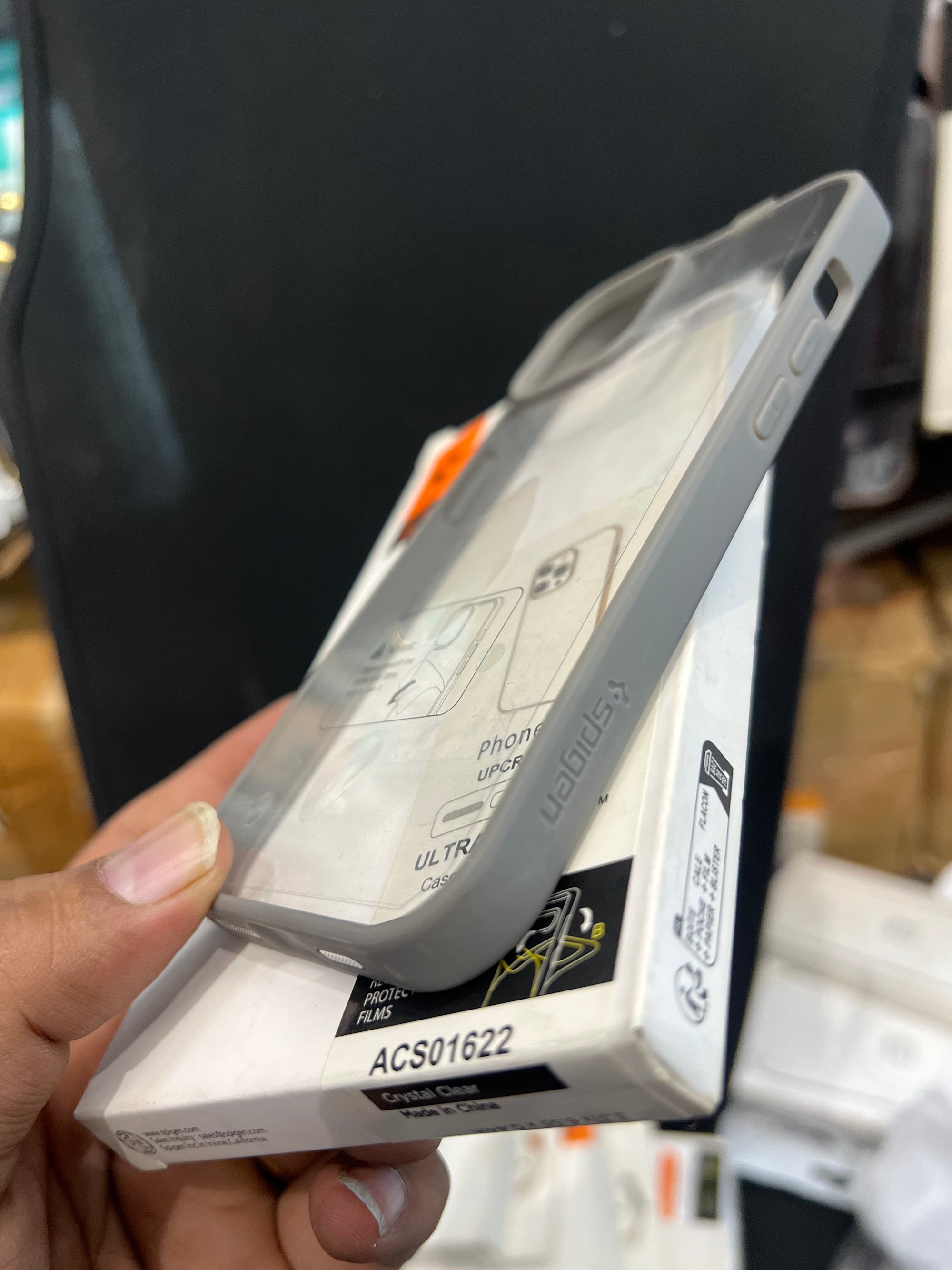 Gray transparent case