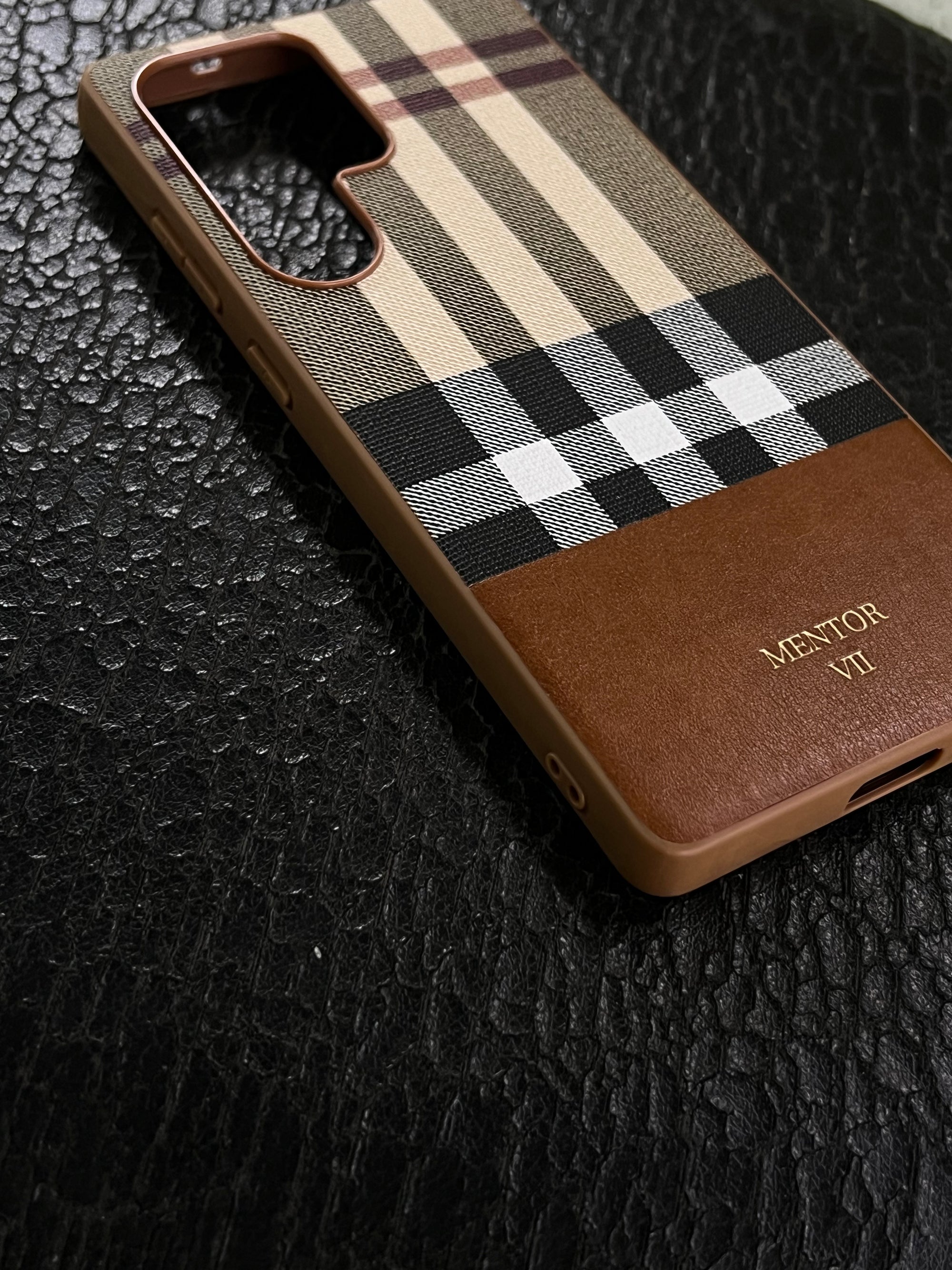 Samsung s25 ultra mentor leather tpu case