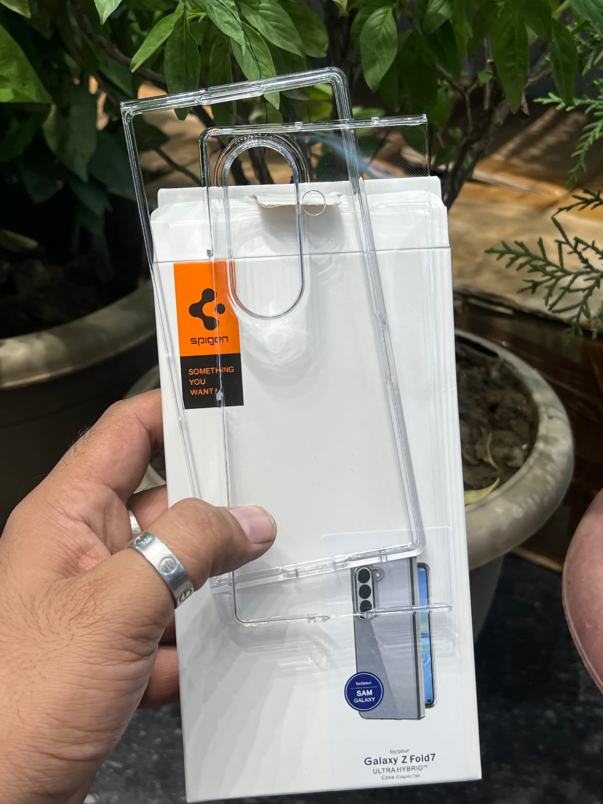 Spyzen case fold 7 clear non yellow material