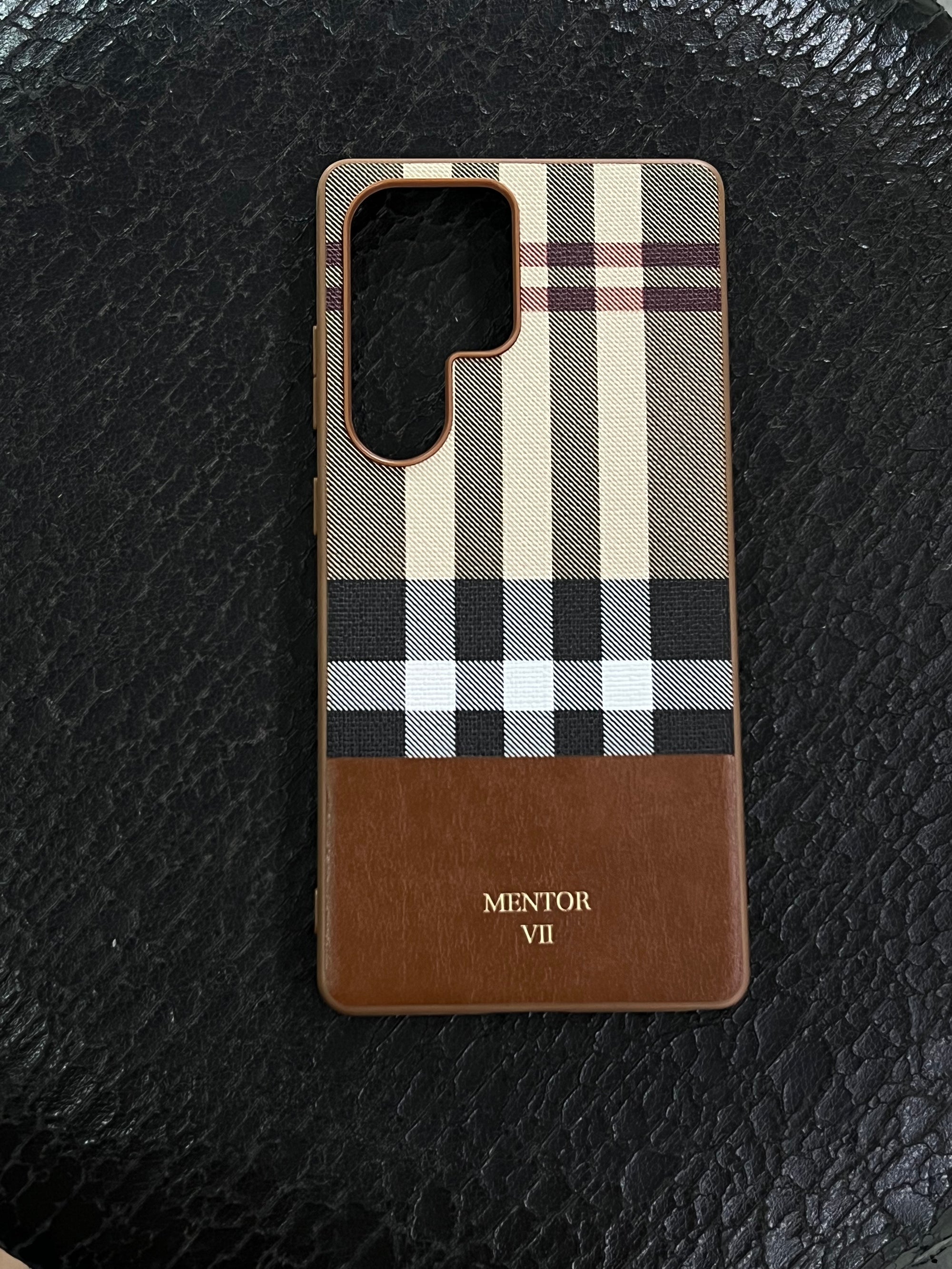 Samsung s25 ultra mentor leather tpu case