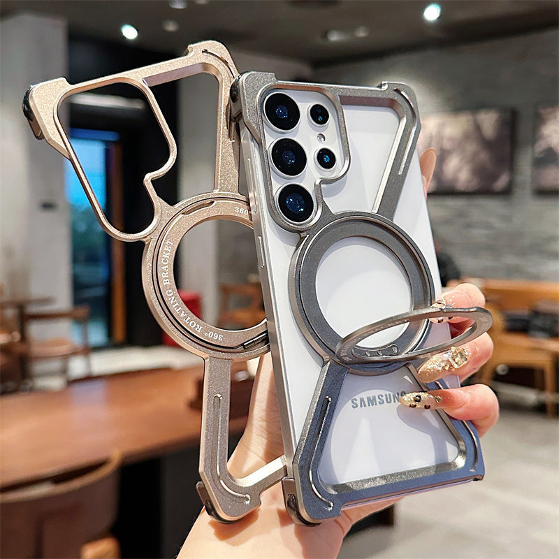 Gold Magnetic Guard Titanium s25 ultra