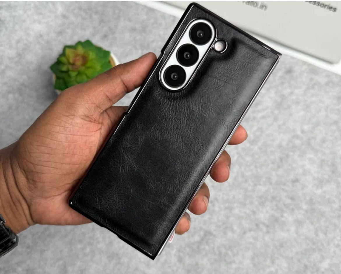 Galxy fold 7chrome slim with stand front glass case