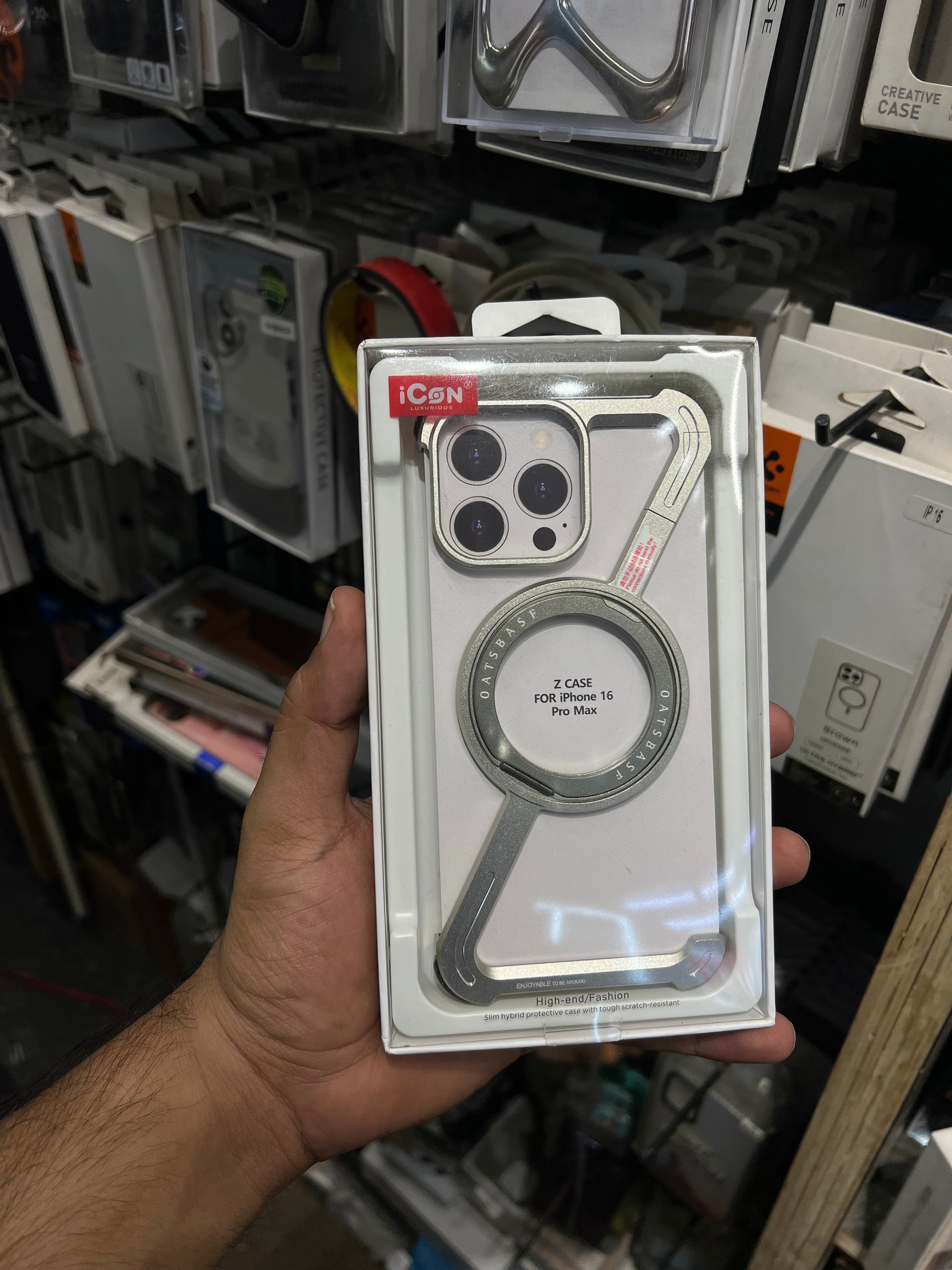 New metal bumper z case i phone 16 pro max