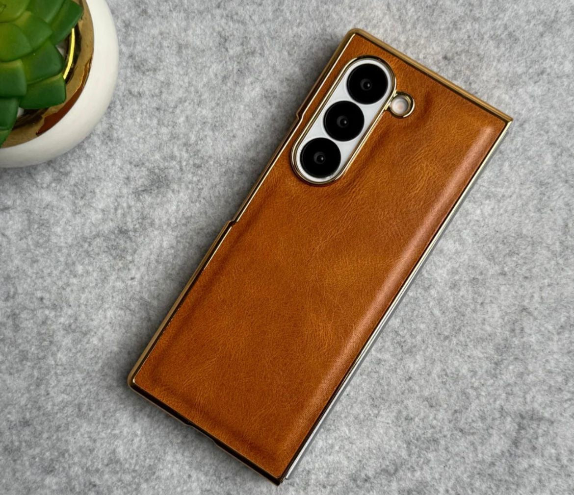 Galxy fold 7chrome slim with stand front glass case