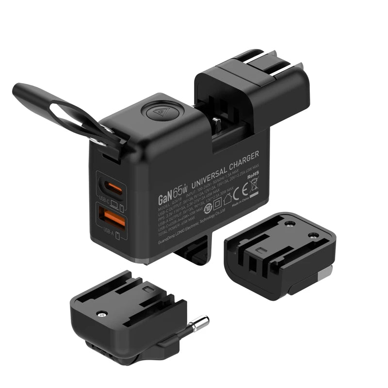 LDNIO Q2618 GaN 65W Universal Travel Adapter with USB-A & USB-C Ports
