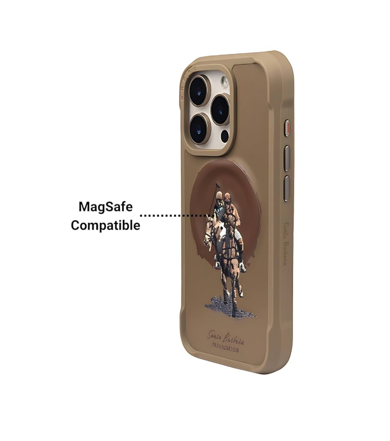 Santa Barbara Virgil Series Embroided Leather Magsafe Case for iPhone 16 pro Series
