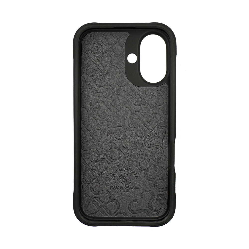 SANTA BARBARA POLO & RACQUET CLUB Santa Barbara Polo & Racquet Club Knight Series Case for iPhone 16 Plus - Black