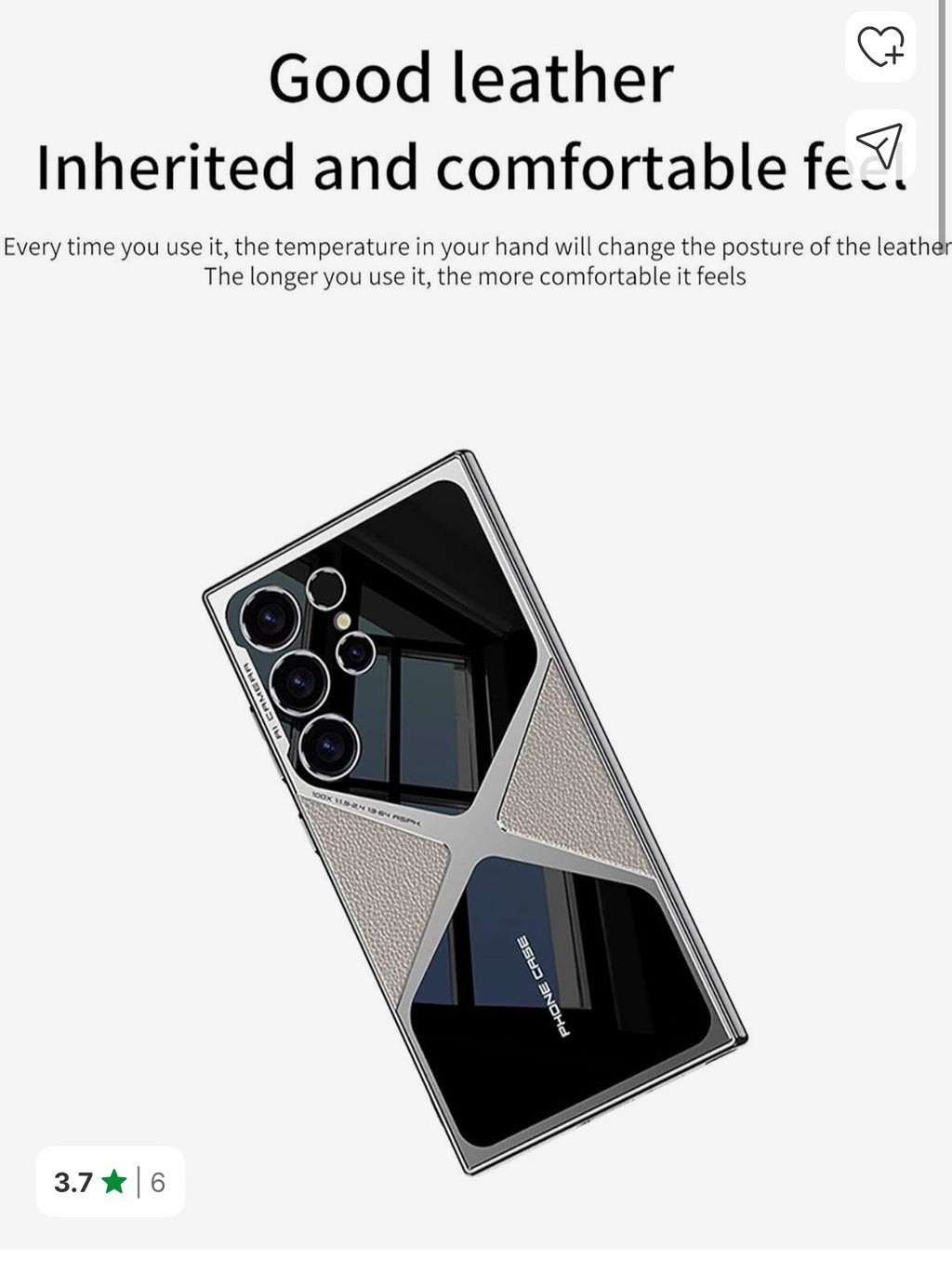 (Copy) Electroplated Leather Anti-fall Protective Phone Case s24 ultra cream leather case