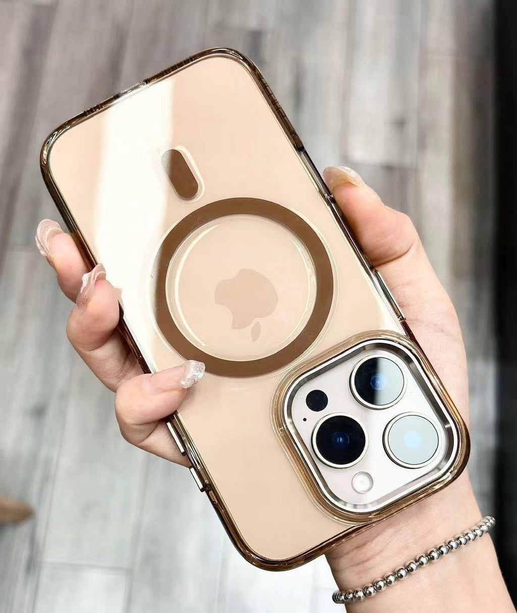 I phone 16 pro maxx smoke black and transparent and desert titanium, anti yellow shock Proof case