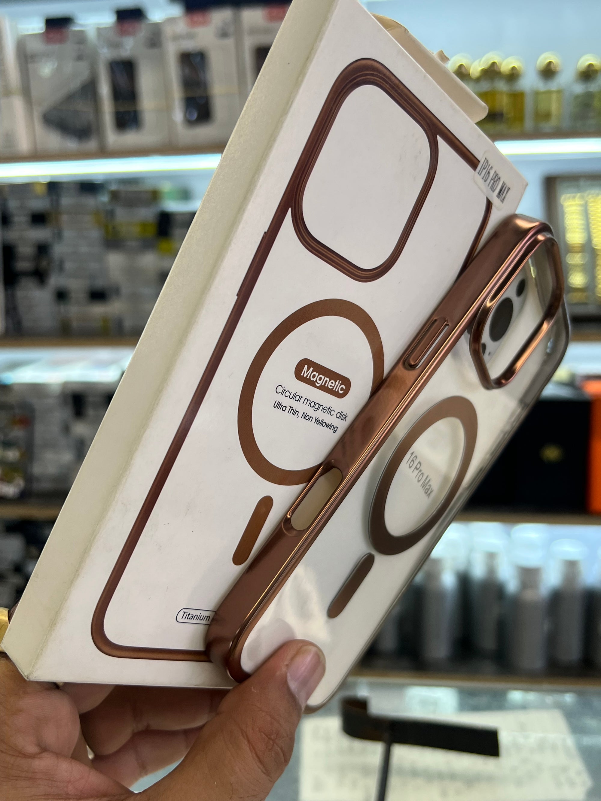 Anti yellow magsafe case i phone 16 pro max