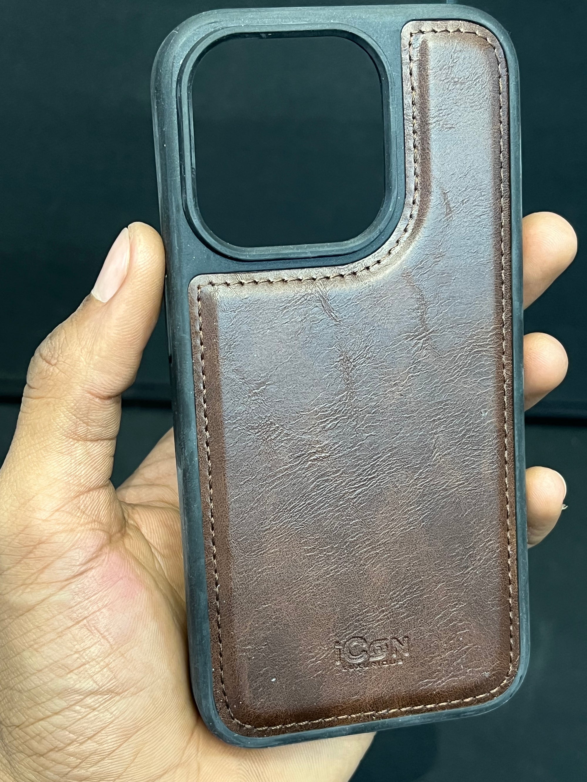 Leather detachable wallet case