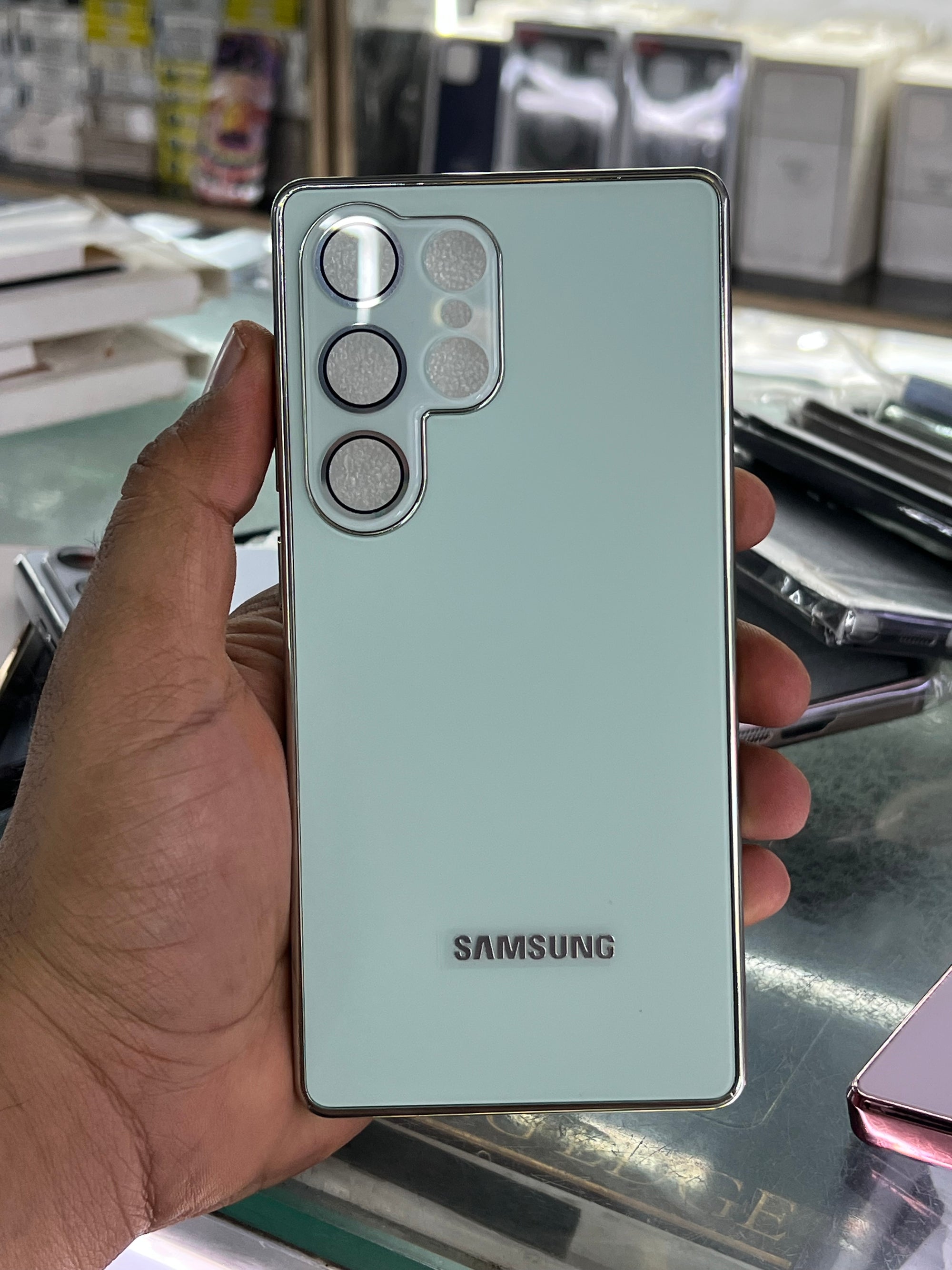 Same phone look case samsung s25 ultra chorme case