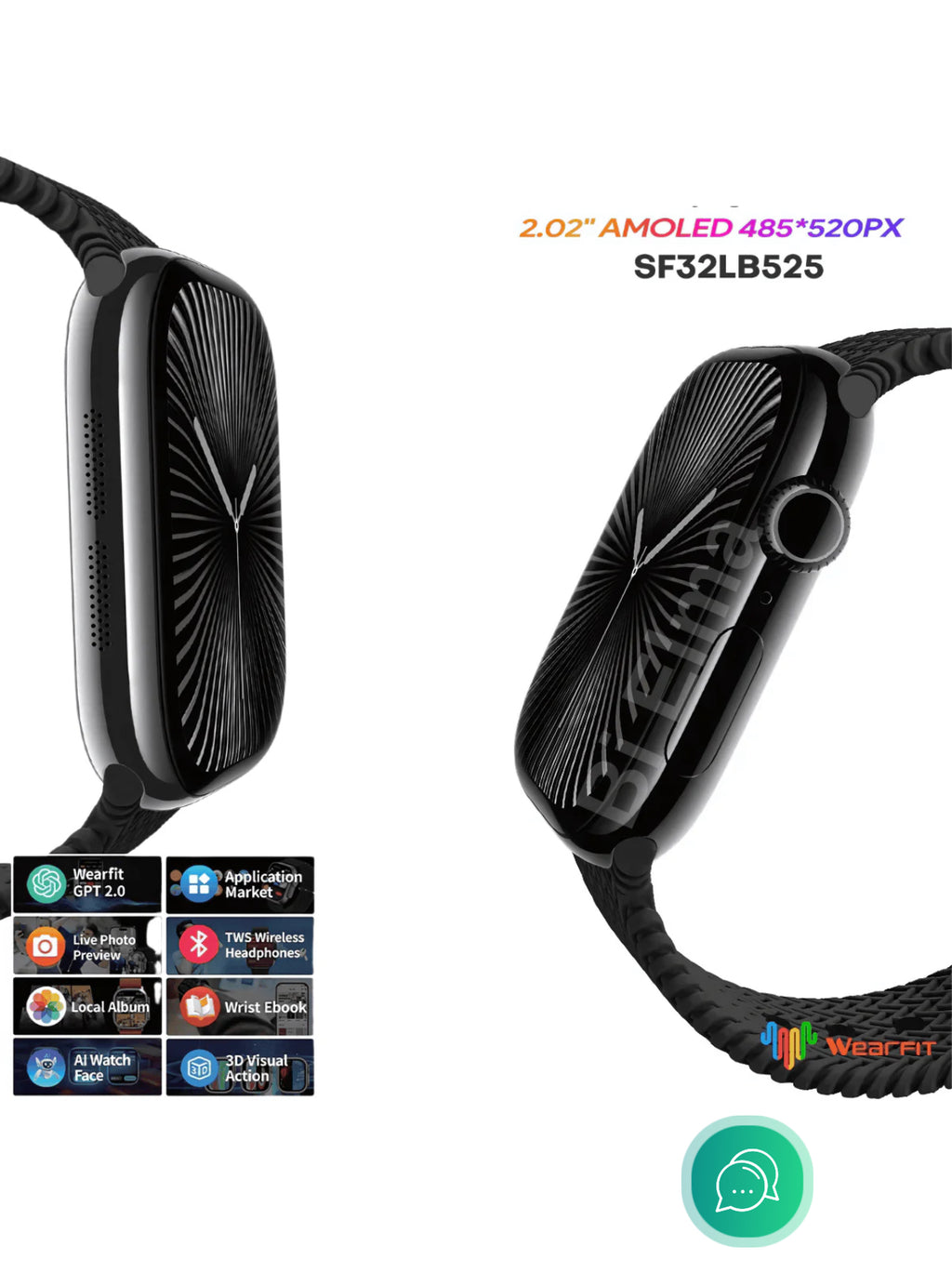 HK11 Pro Max GEN 2 AI Smartwatch – 2.02" AOD AMOLED Display, OS26, AI Voice Assistant & Schedule reminders