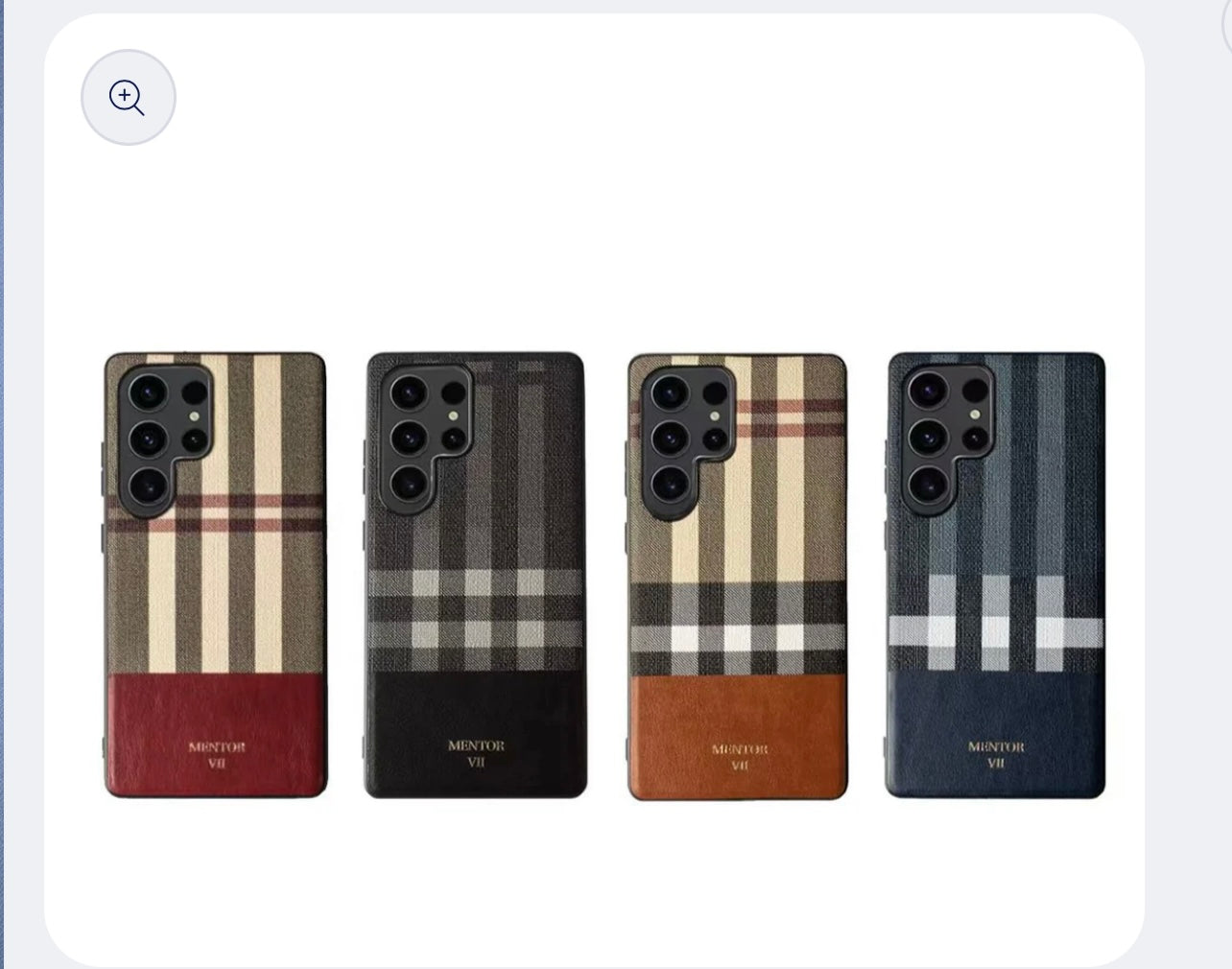 Samsung s25 ultra mentor leather tpu case