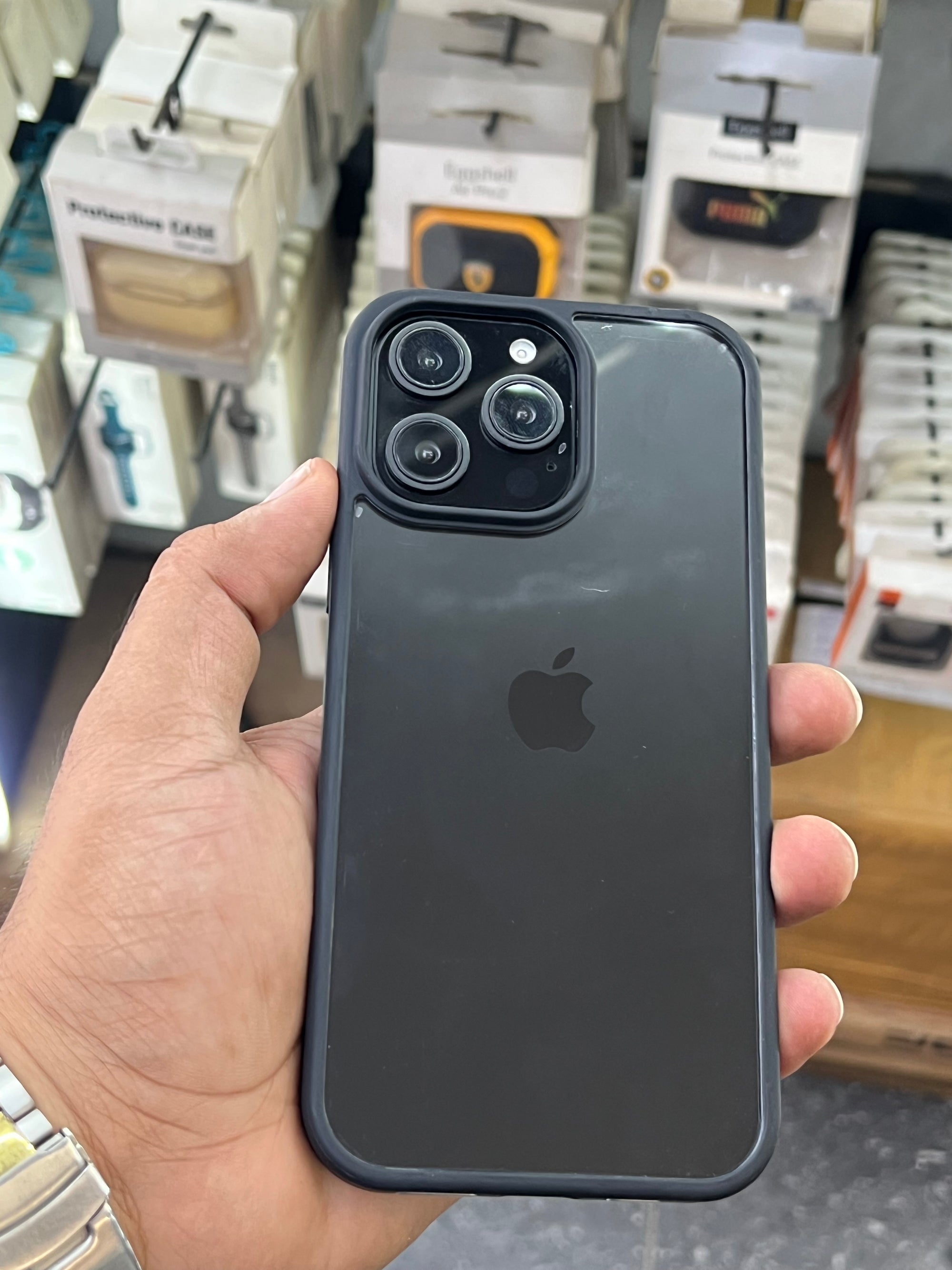 Spizen case smoke case for i phone 16 pro maxx