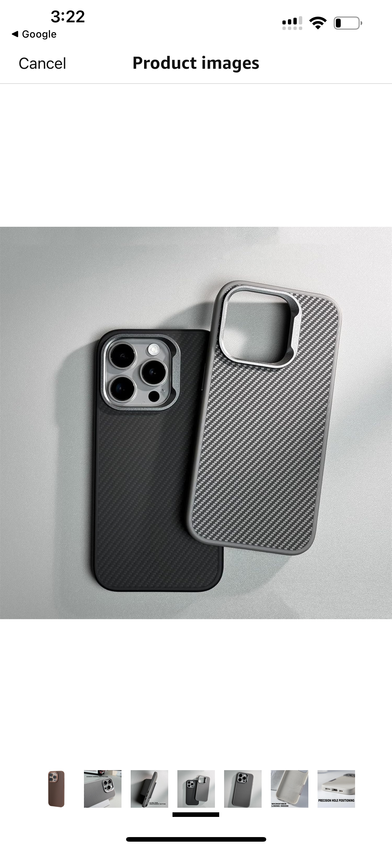 I phone carbon silicon case