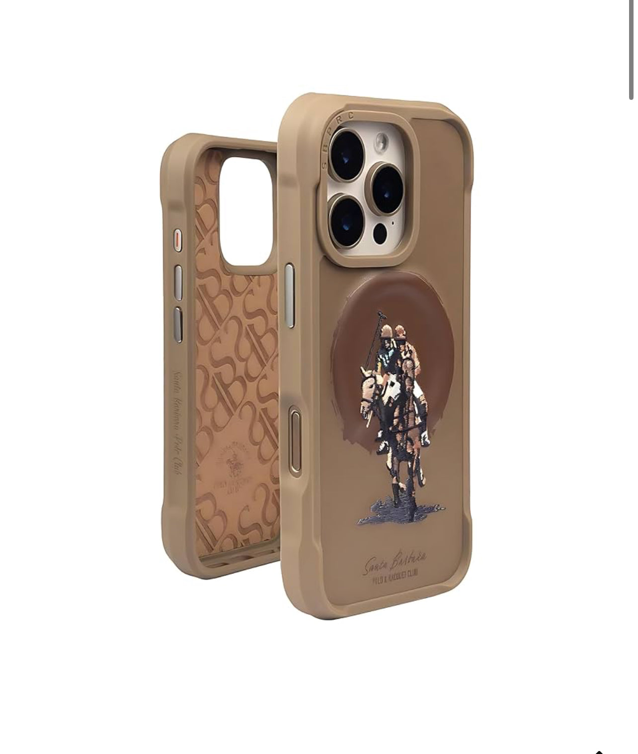 Santa Barbara Virgil Series Embroided Leather Magsafe Case for iPhone 16 pro Series
