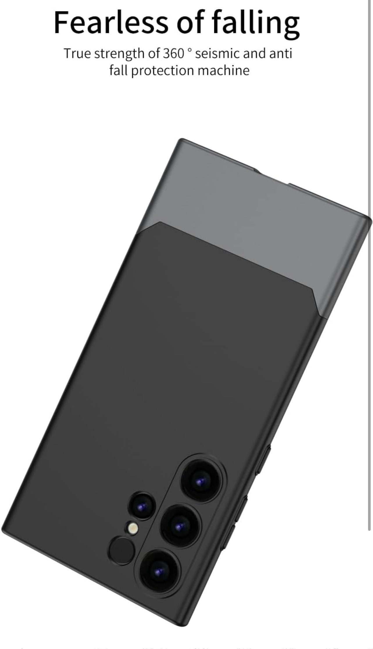 (Copy) Ultra Thin Matte Case Compatible with Samsung Galaxy S25 Ultra Release 2025 Slim Hard PC Full Body and Independent Camera Protection Cover, Black & Purple