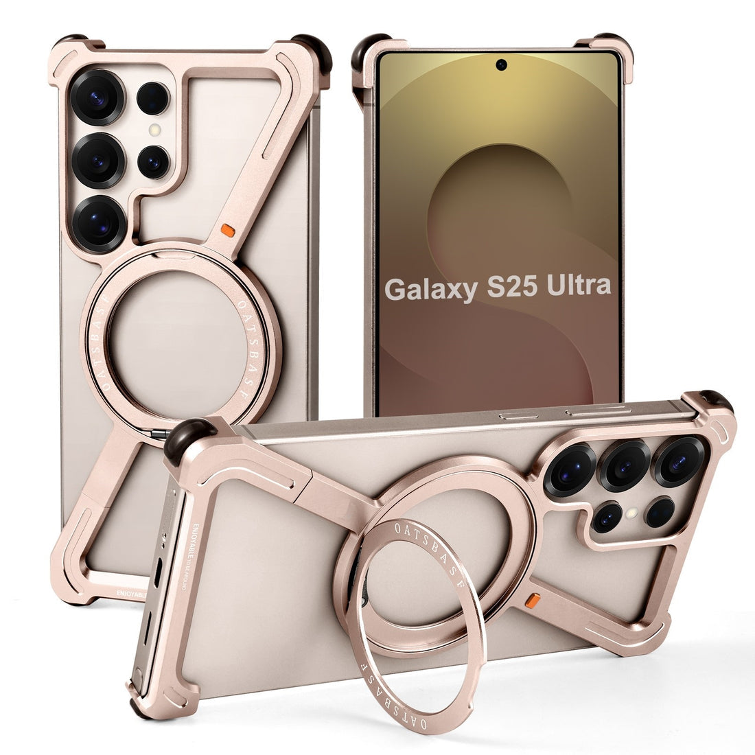 Gold Magnetic Guard Titanium s25 ultra