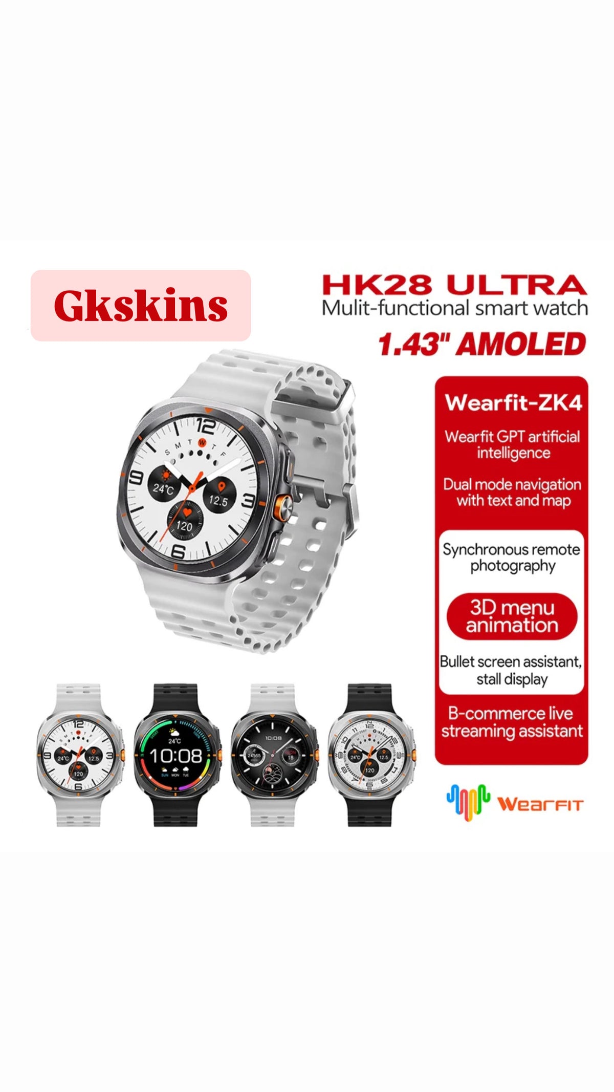 Hk28ultra smart watch