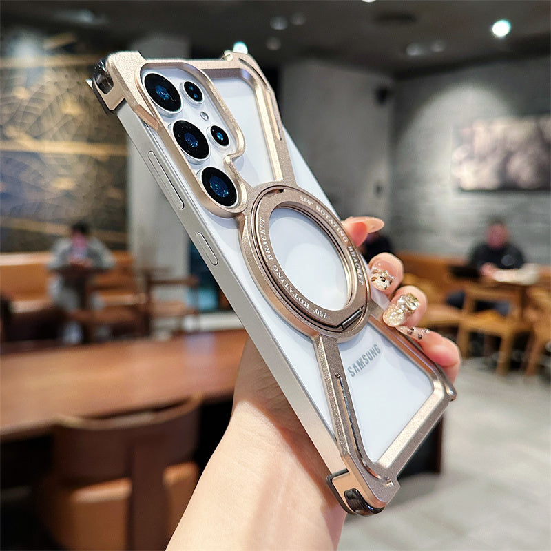 Gold Magnetic Guard Titanium s25 ultra