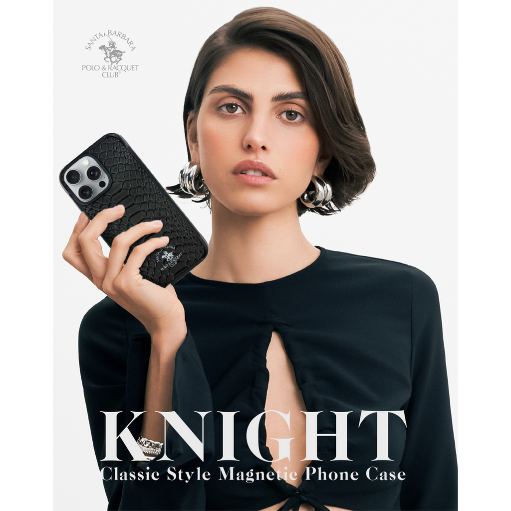 Santa Barbara Polo Raquet Club KNIGHT Series for iPhone 16 pro max (Black)